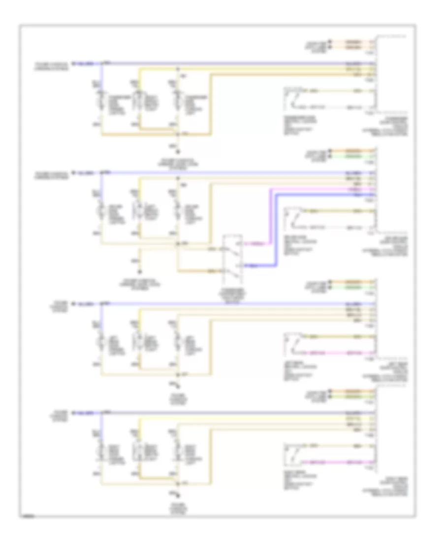 Courtesy Lamps Wiring Diagram, Avant (2 of 2) for Audi A4 2003