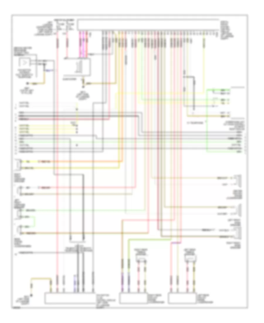 Multimedia Interface Wiring Diagram, Base Radio (3 of 4) for Audi A8 Quattro 2010