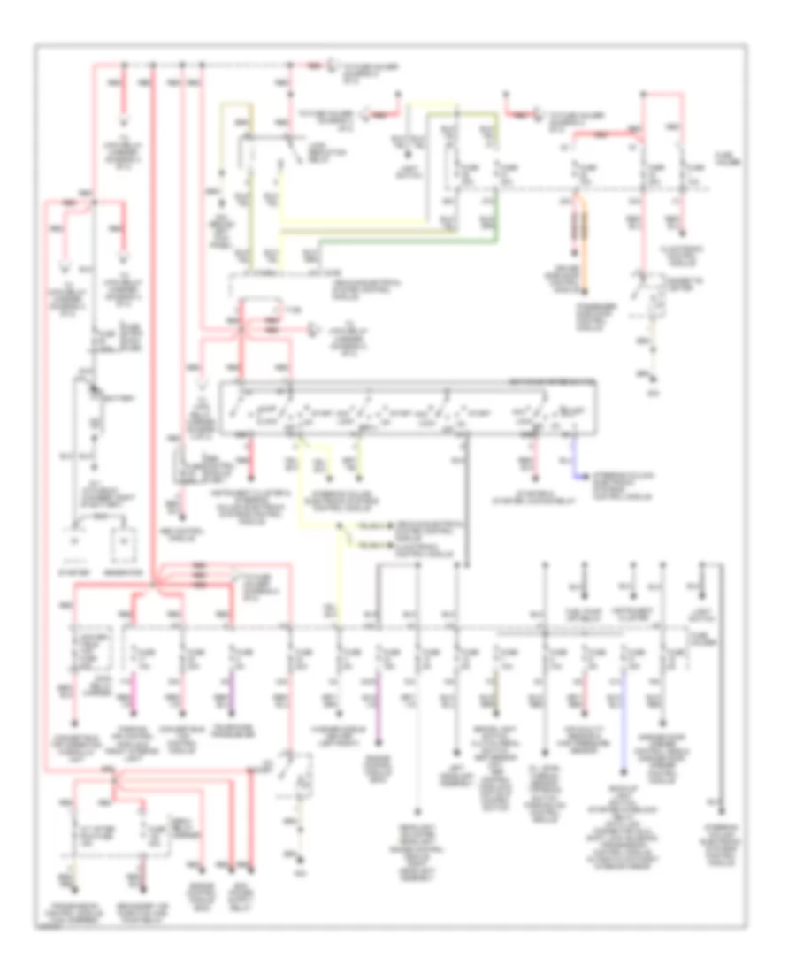 Power Distribution Wiring Diagram Convertible 1 of 2 for Audi S4 Avant Quattro 2007