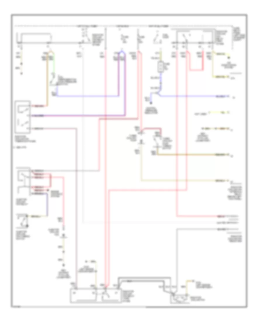 Cooling Fan Wiring Diagram for Audi 200 Quattro 1990
