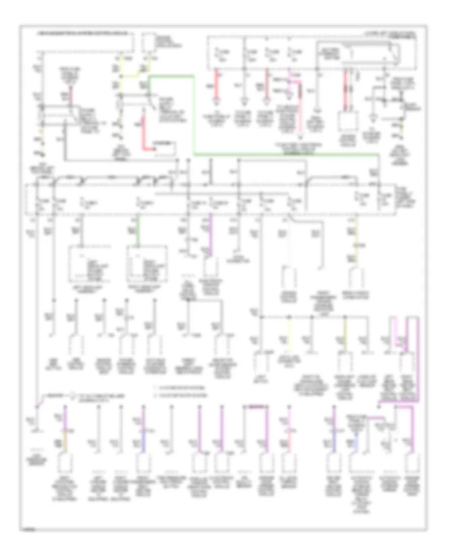 2.0L Turbo Diesel, Power Distribution Wiring Diagram (1 of 4) for Audi A3 Premium Plus Quattro 2013