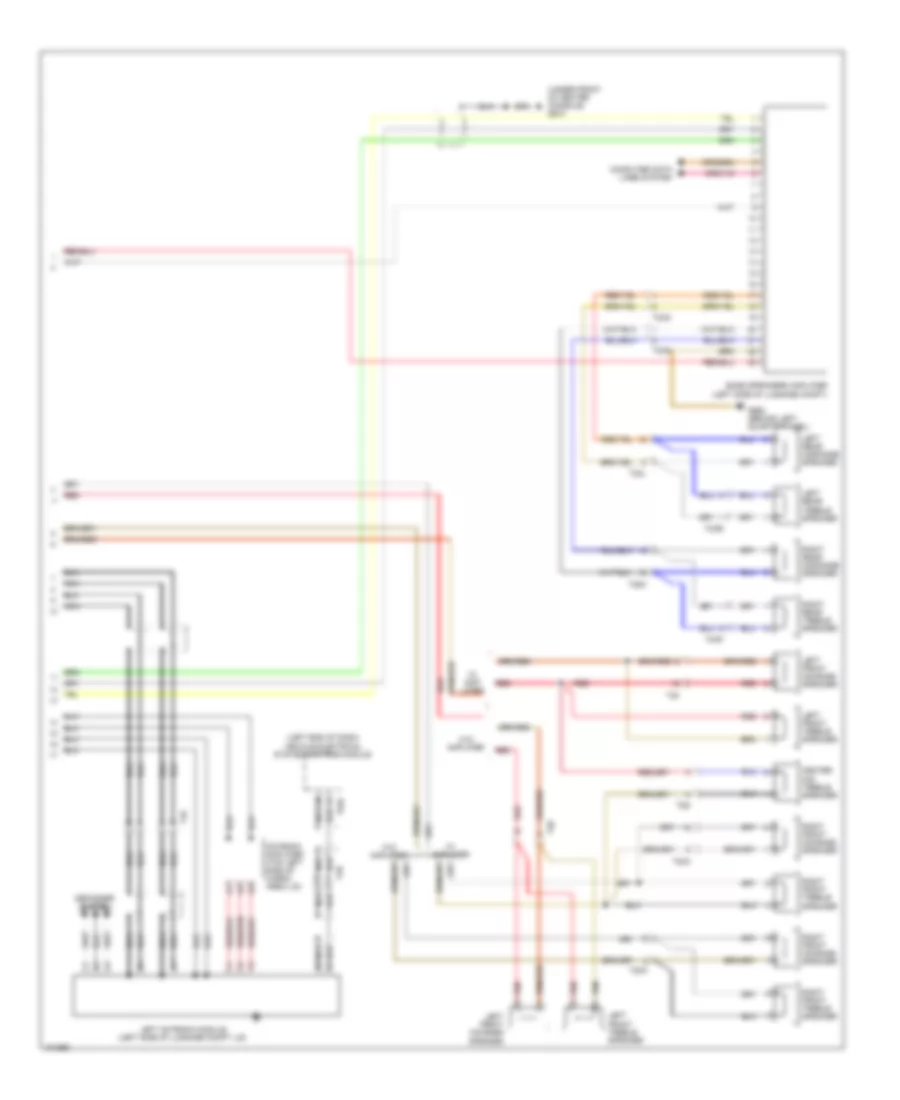 Radio Wiring Diagram, with RNS Low without Bose (2 of 2) for Audi A3 Premium Plus Quattro 2013