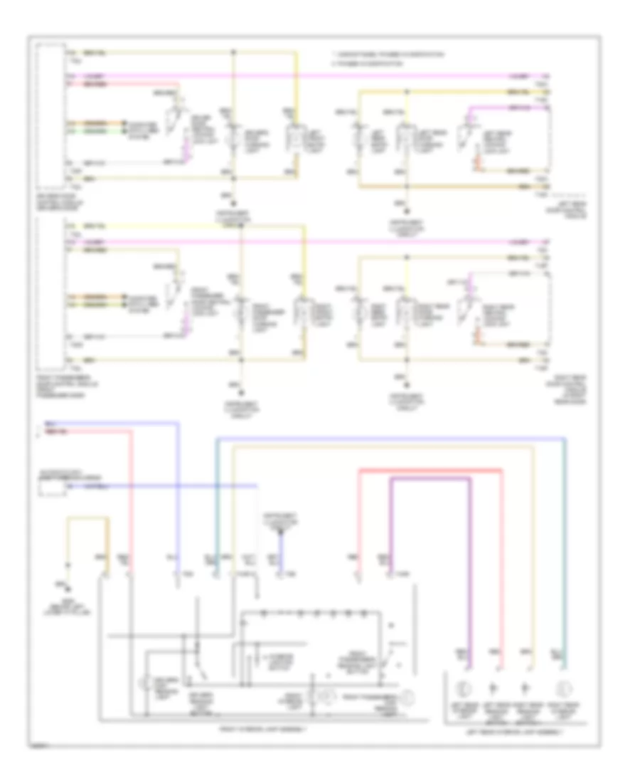 Courtesy Lamps Wiring Diagram 2 of 2 for Audi Q5 2010
