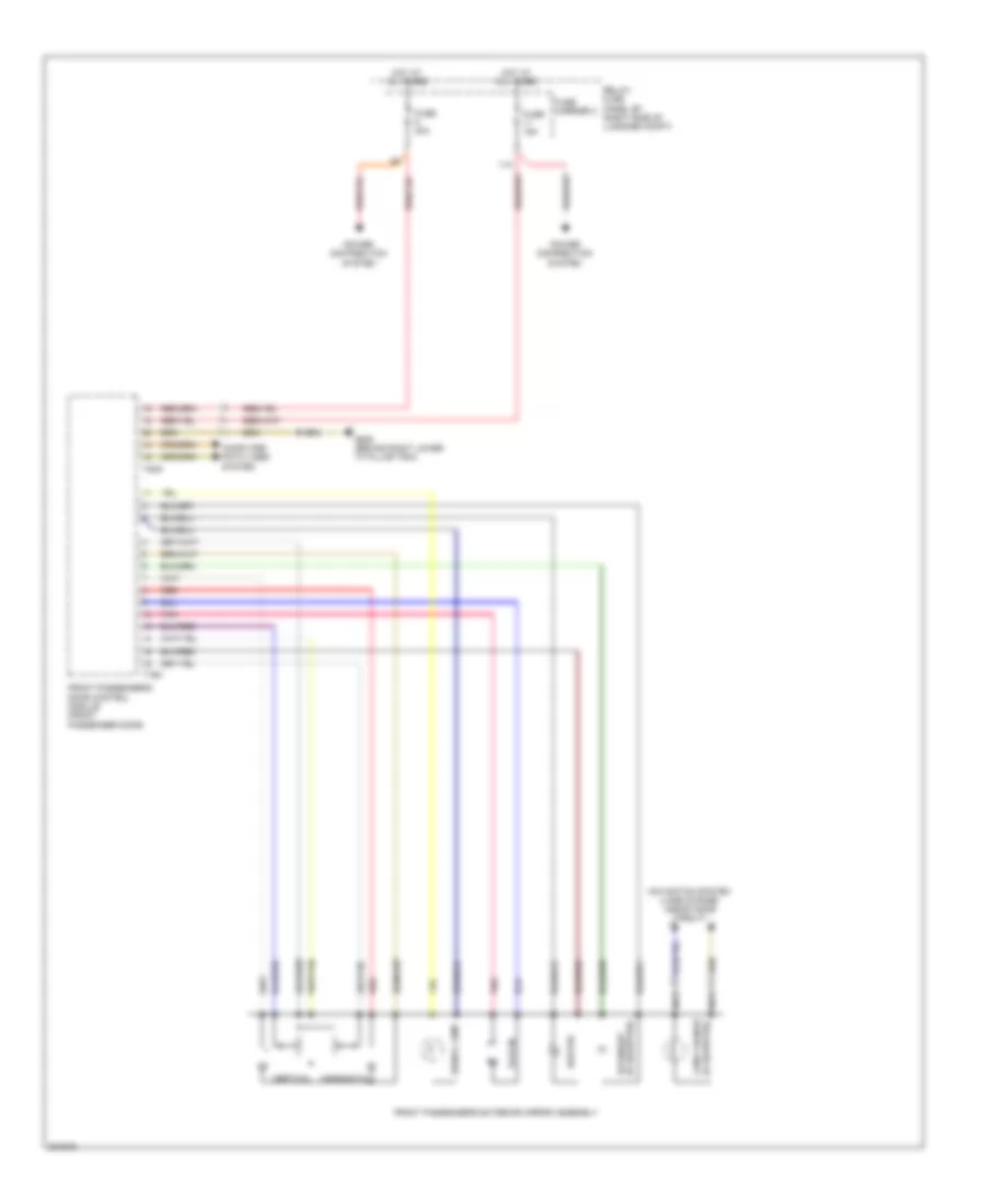 Power Mirrors Wiring Diagram 2 of 2 for Audi Q5 2010