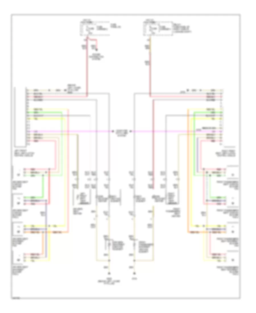 Front Heated Seats Wiring Diagram without Memory Seats with Ventilation for Audi Q5 2010