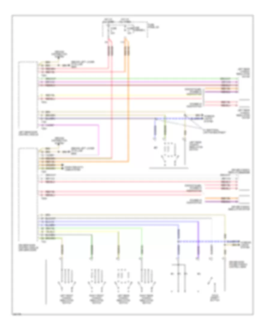 Power Windows Wiring Diagram 1 of 2 for Audi Q5 2010