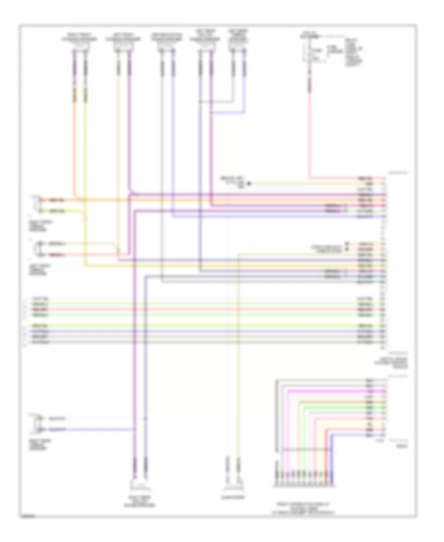 Radio Wiring Diagram, Standard Infotainment (2 of 2) for Audi Q5 2010