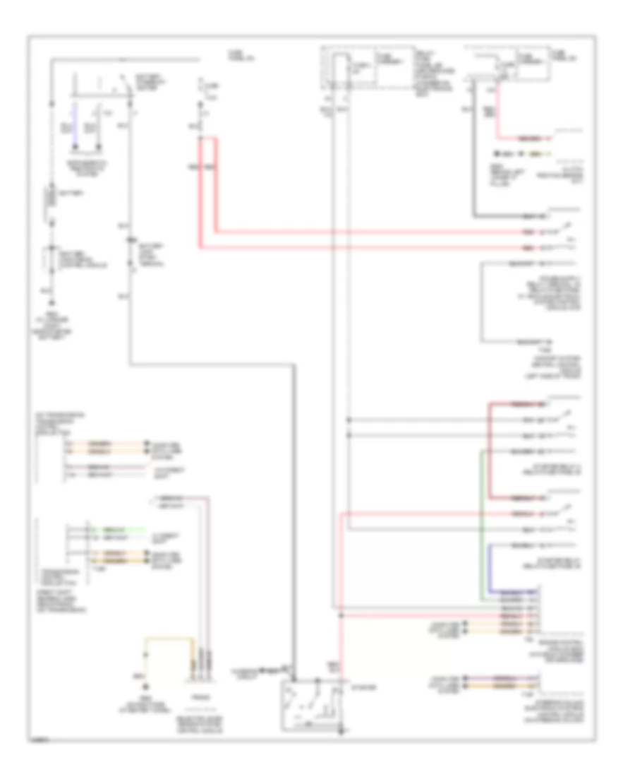 Starting Wiring Diagram for Audi Q5 2010