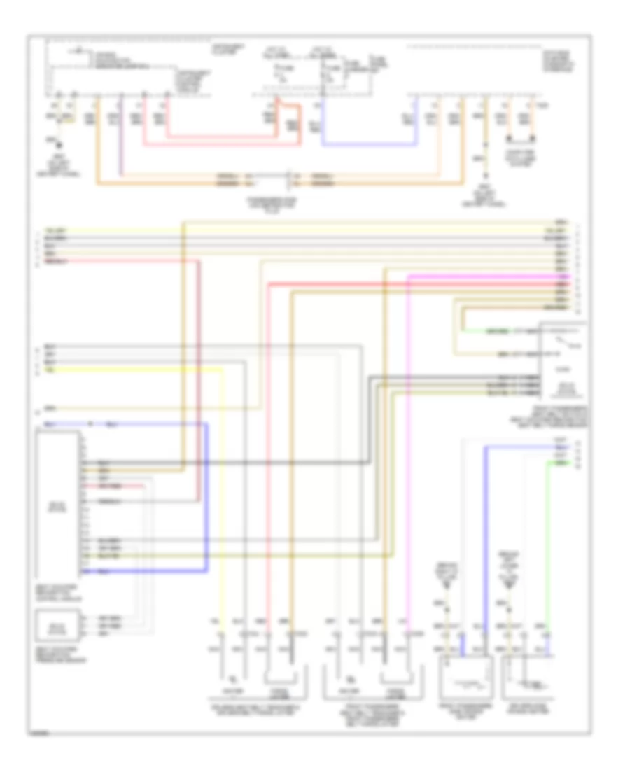 Supplemental Restraints Wiring Diagram (2 of 3) for Audi Q5 2010