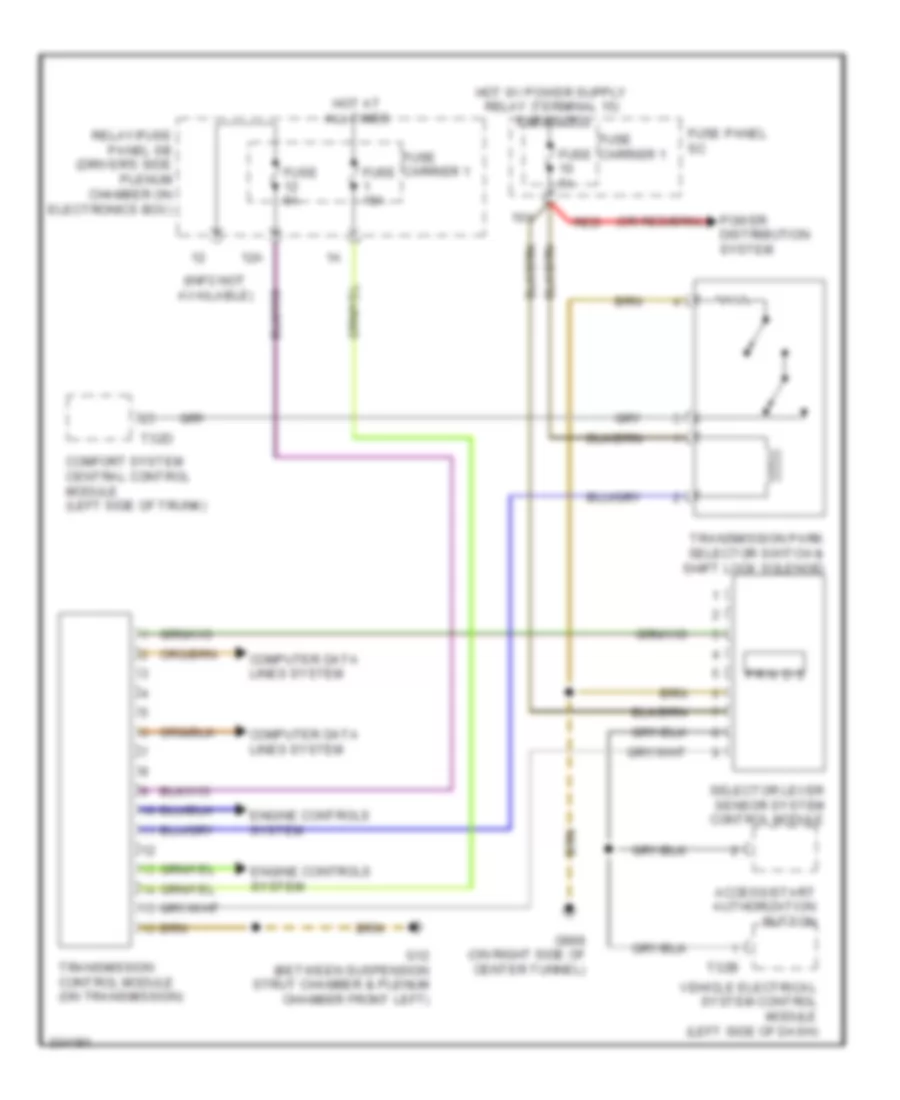 A T Wiring Diagram without Direct Shift for Audi Q5 2010