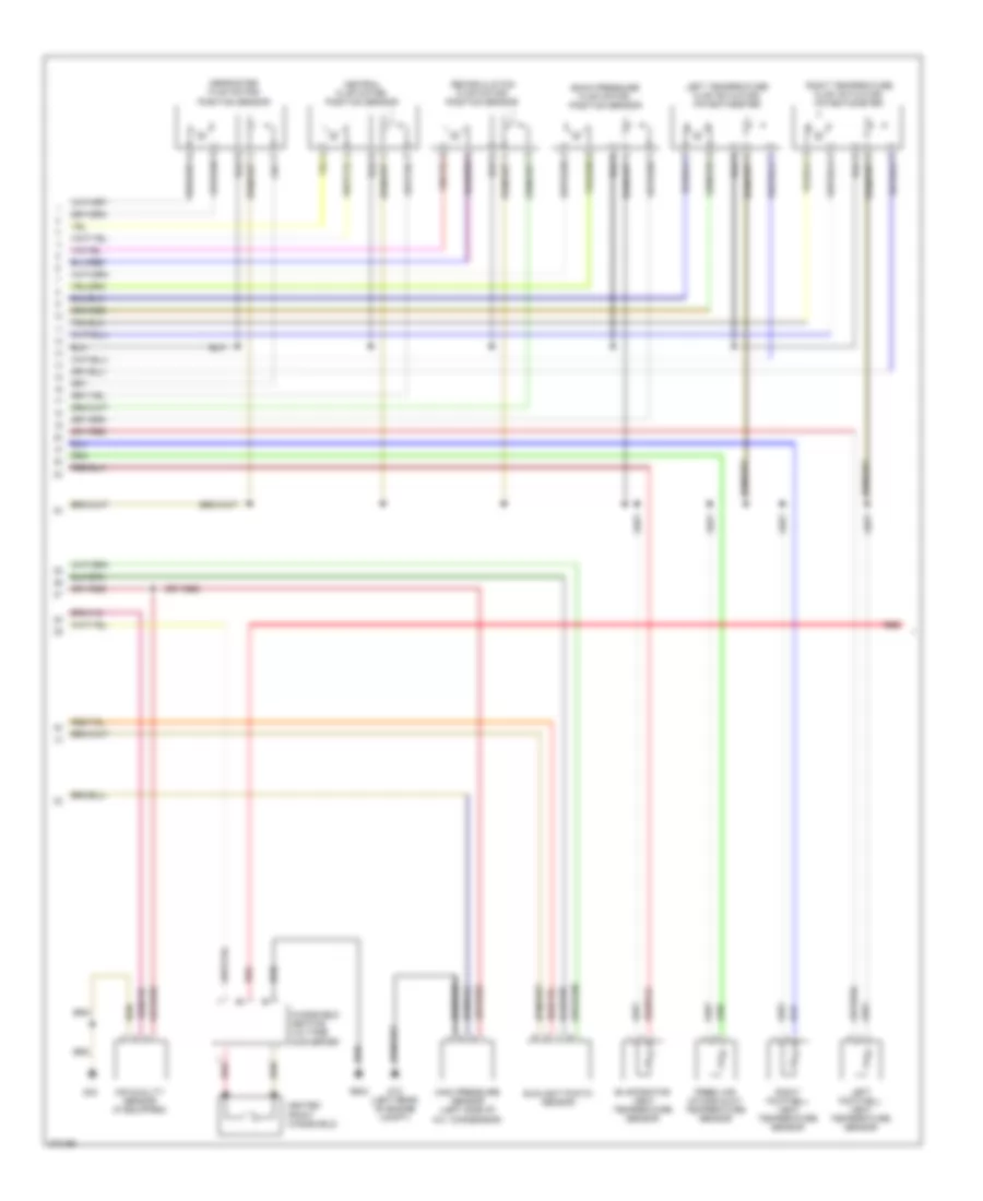 Automatic AC Wiring Diagram, Except Convertible (2 of 3) for Audi S4 Quattro 2007