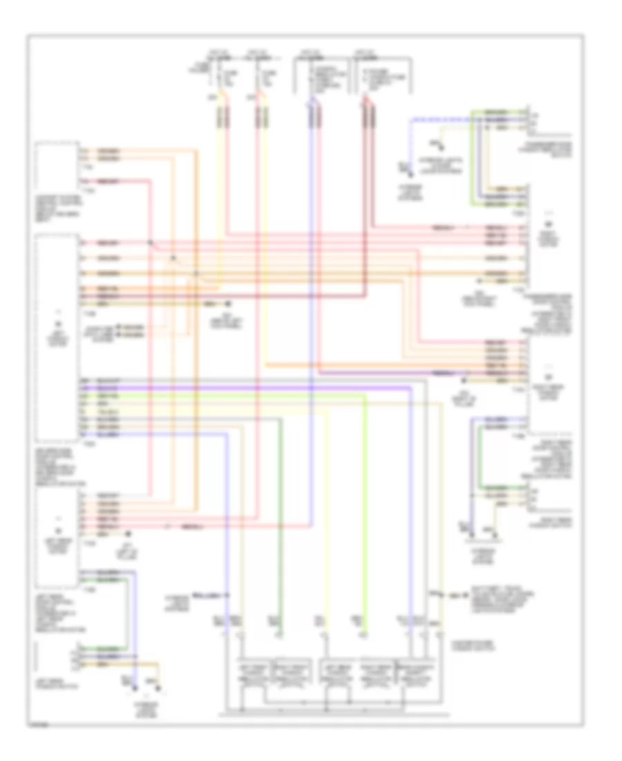 Power Windows Wiring Diagram, Except Convertible for Audi S4 Quattro 2007