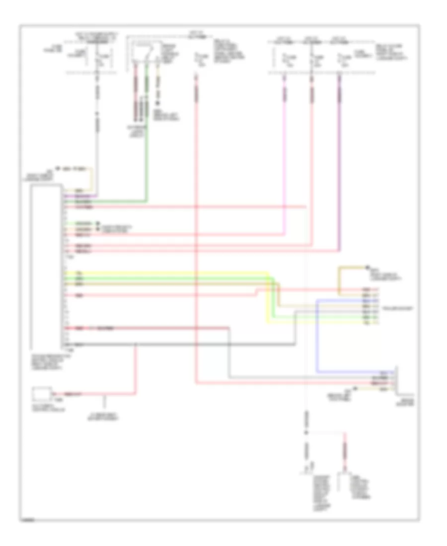 Trailer Tow Wiring Diagram for Audi Q7 3.0 TDI 2010