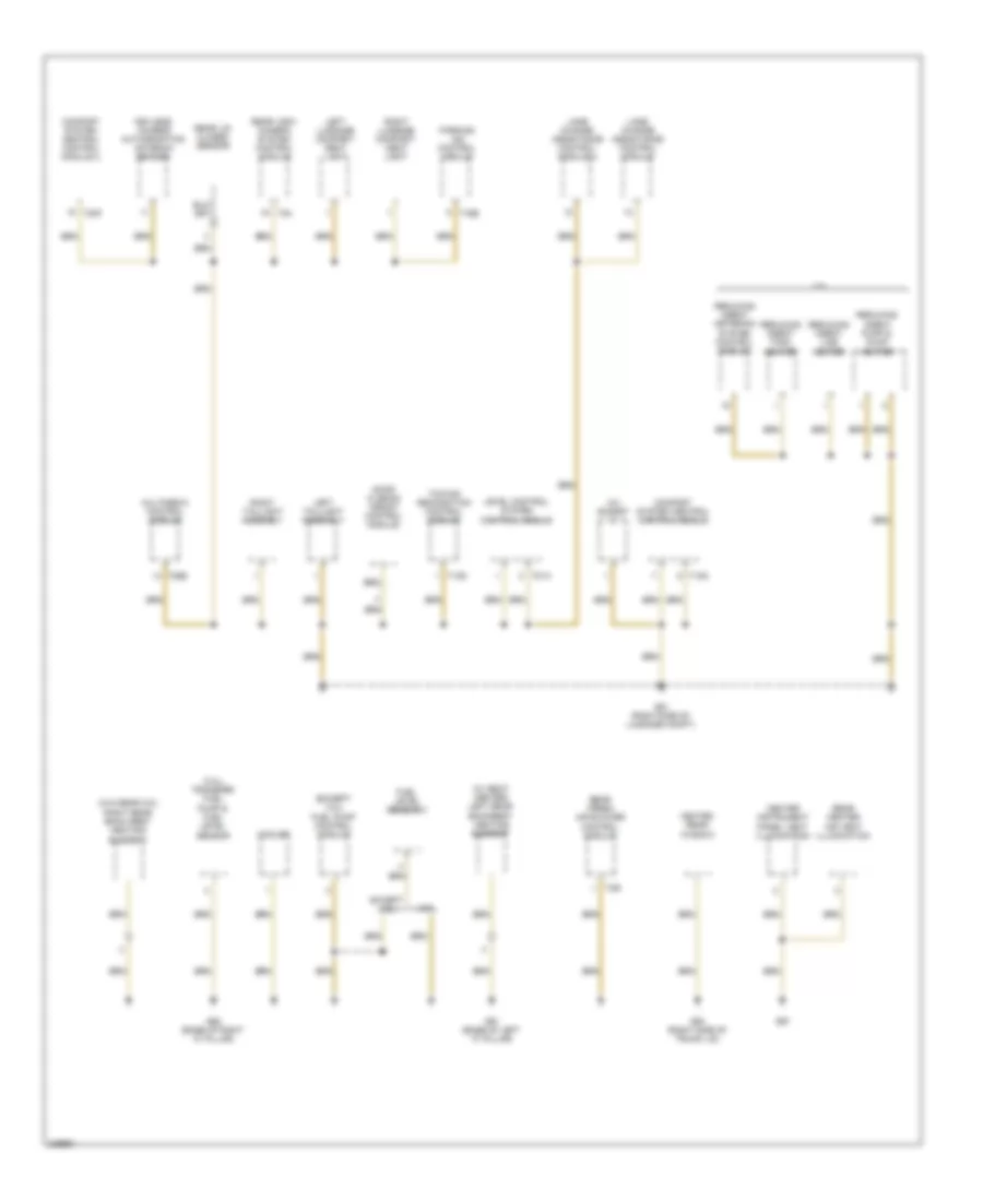 Ground Distribution Wiring Diagram 3 of 7 for Audi Q7 3 0 TDI 2010