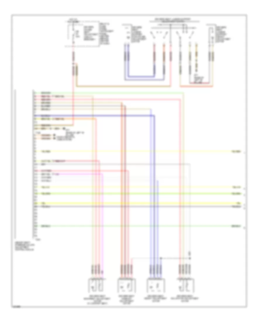 Memory Seat Wiring Diagram (1 of 2) for Audi Q7 3.0 TDI 2010