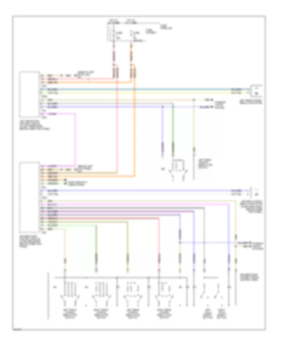 Power Windows Wiring Diagram 1 of 2 for Audi Q7 3 0 TDI 2010