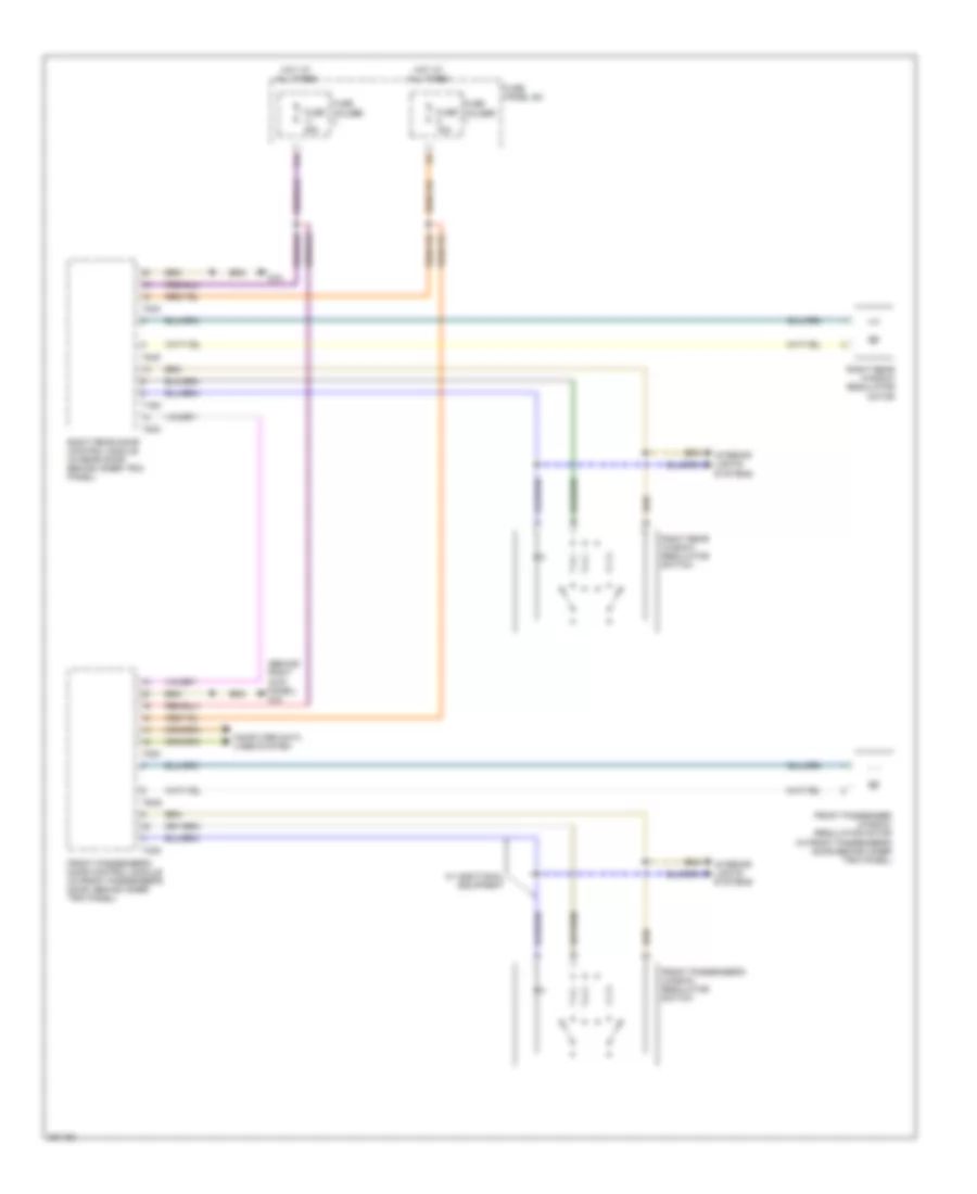 Power Windows Wiring Diagram (2 of 2) for Audi Q7 3.0 TDI 2010