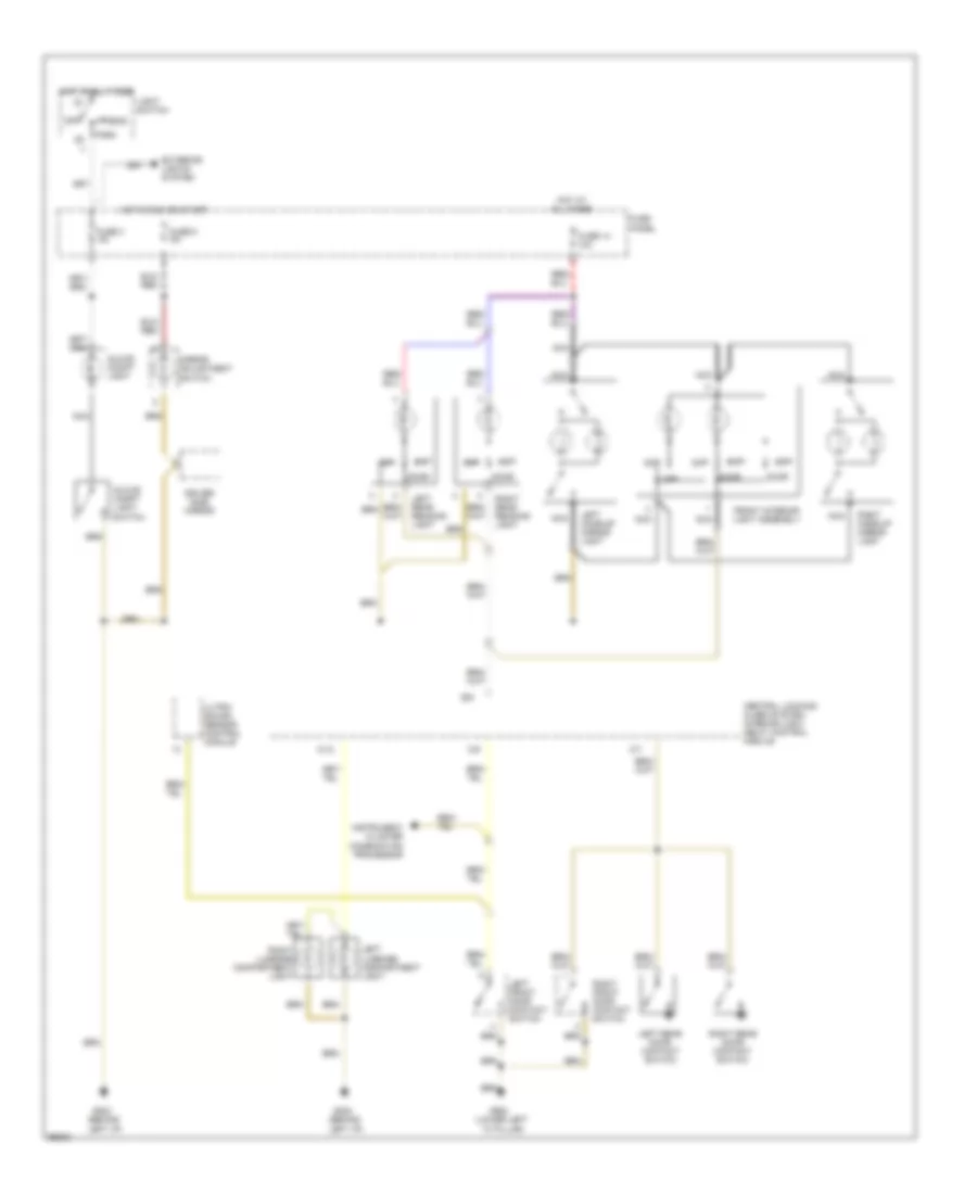 Courtesy Lamps Wiring Diagram for Audi A4 1997