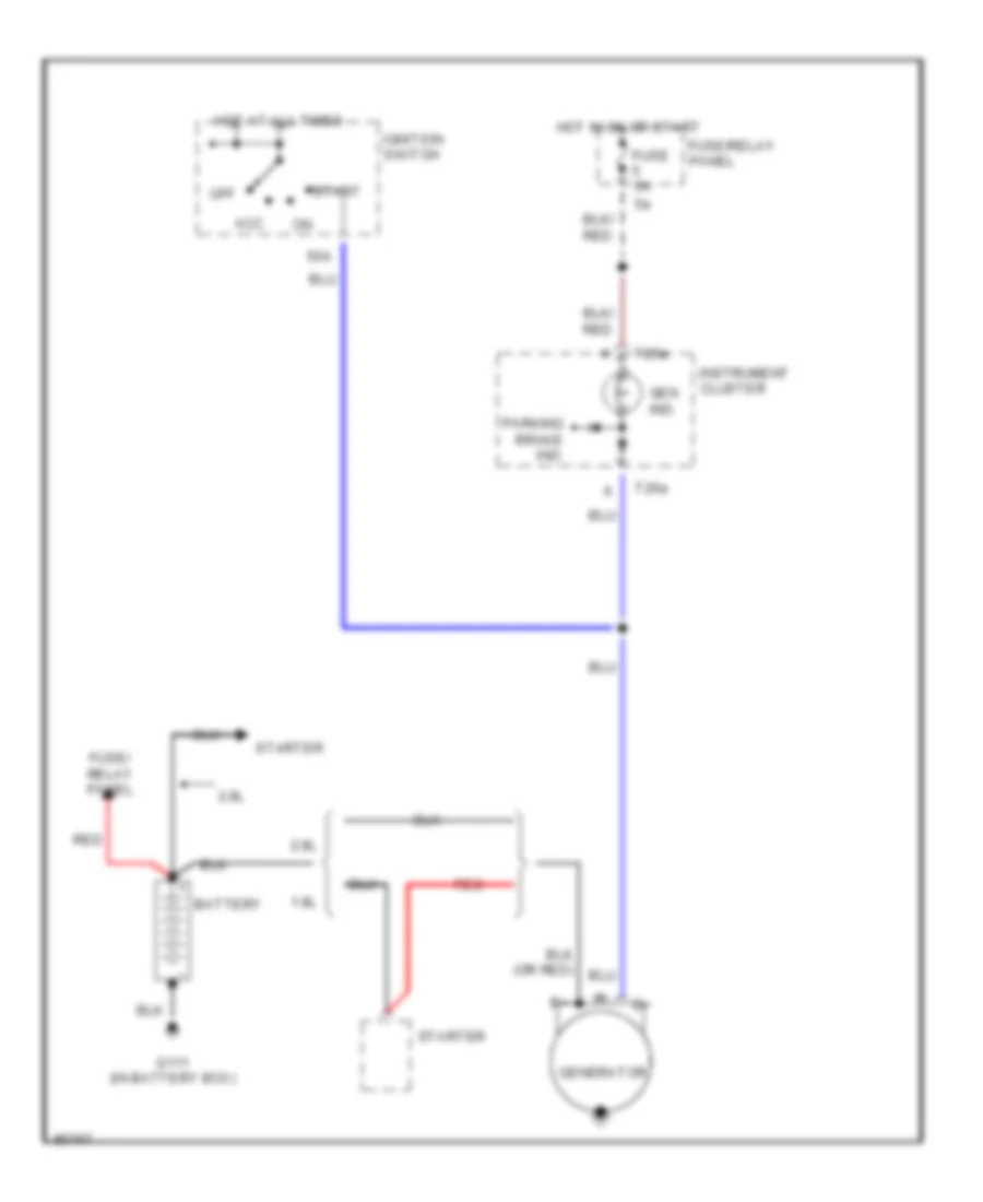 Charging Wiring Diagram for Audi A4 1997