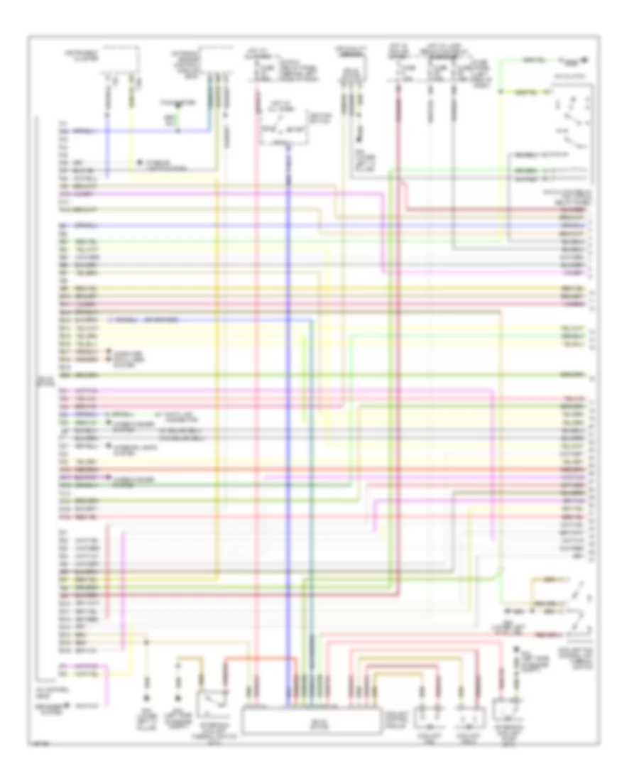 2.7L Турбо, Электросхема кондиционера (1 из 2) для Audi A6 2003