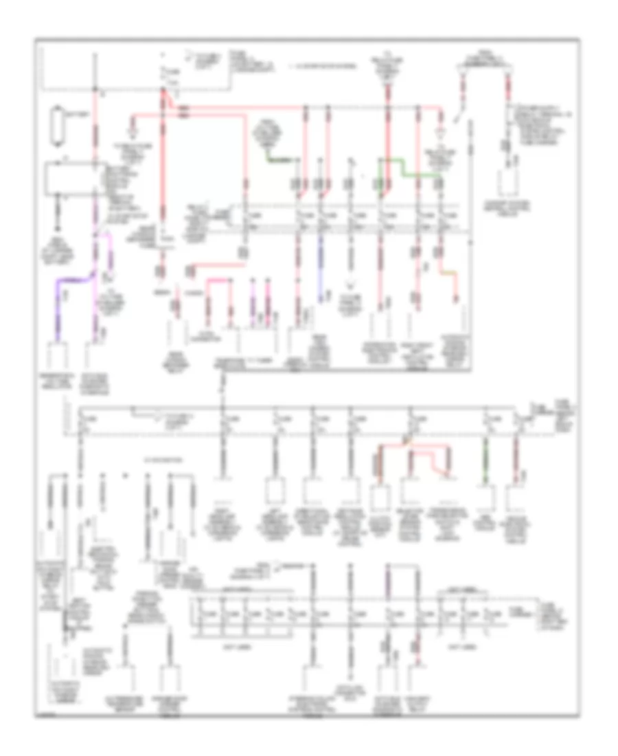 Power Distribution Wiring Diagram 1 of 7 for Audi A4 Premium 2013