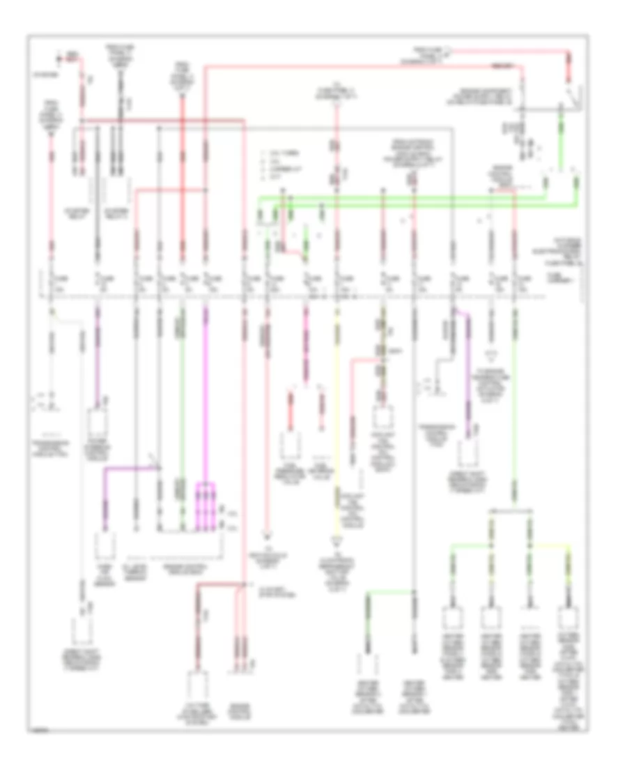 Power Distribution Wiring Diagram (5 of 7) for Audi A4 Premium 2013