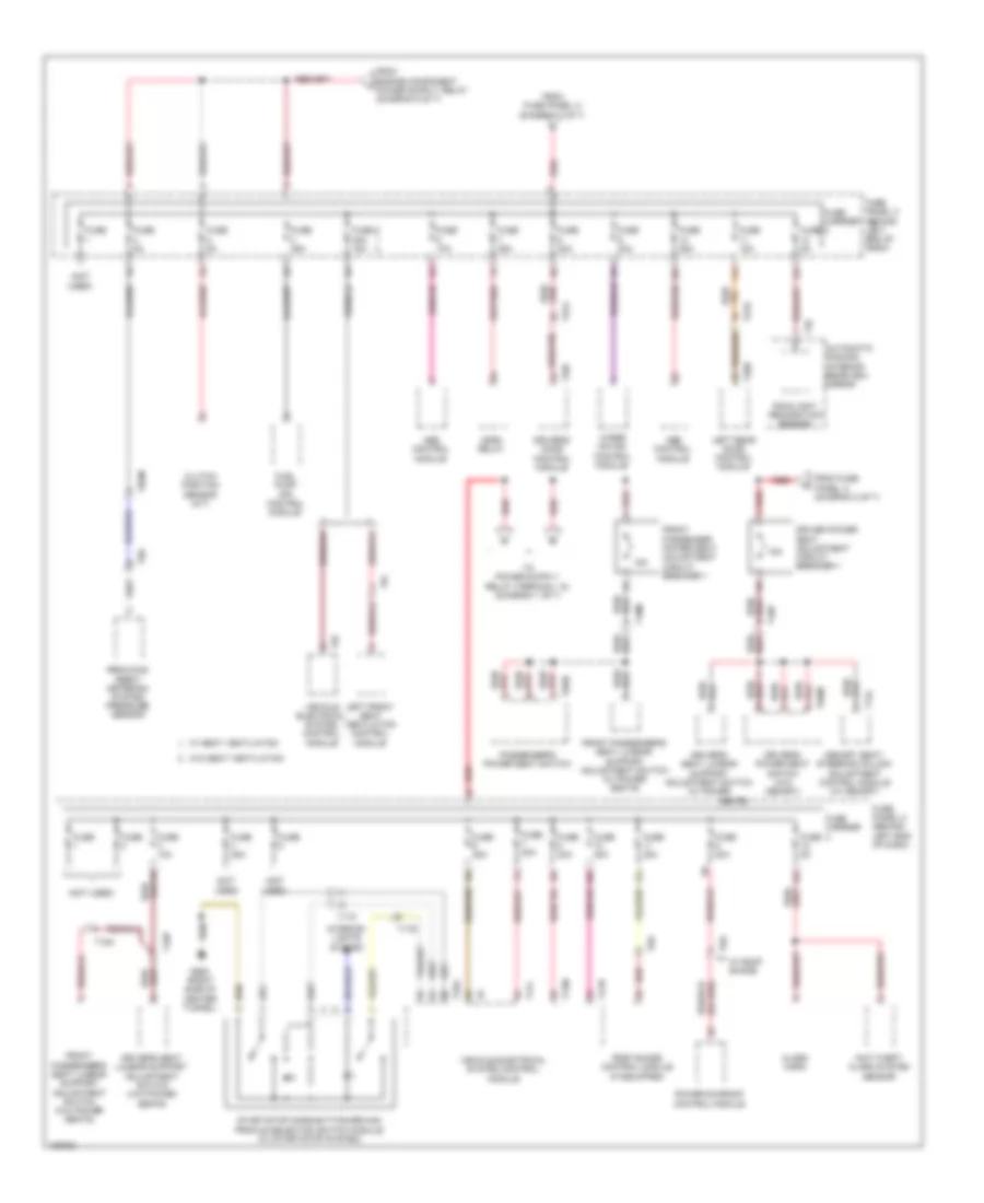 Power Distribution Wiring Diagram (7 of 7) for Audi A4 Premium 2013