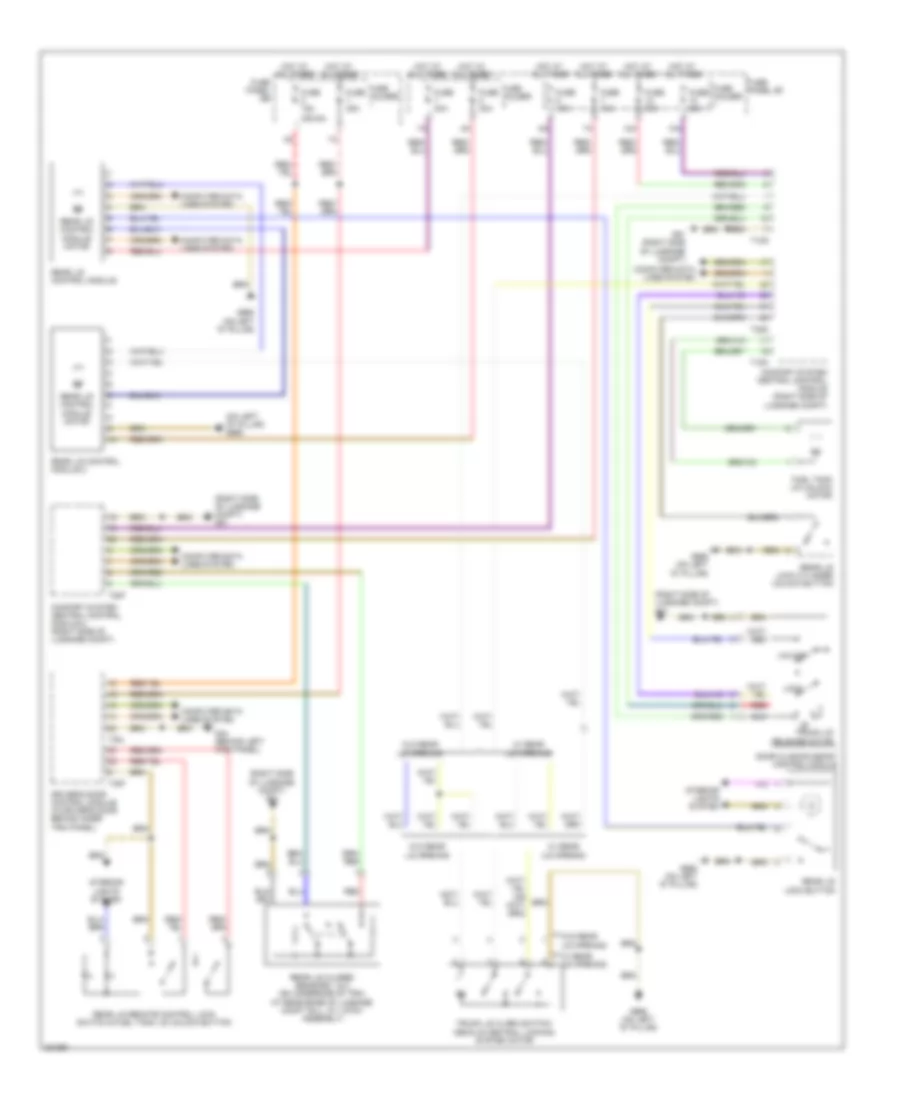 Trunk  Fuel Door Release Wiring Diagram for Audi Q7 3 6 2010
