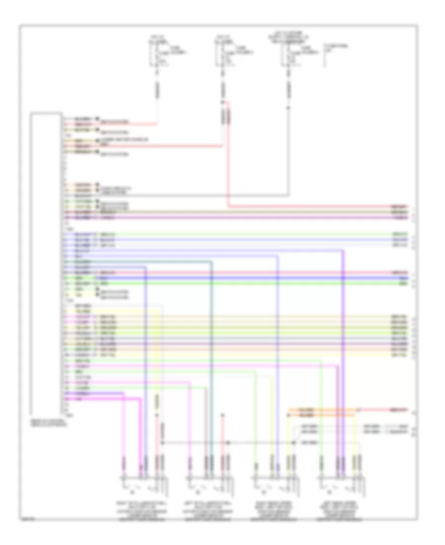 Rear AC Wiring Diagram (1 of 2) for Audi Q7 3.6 2010