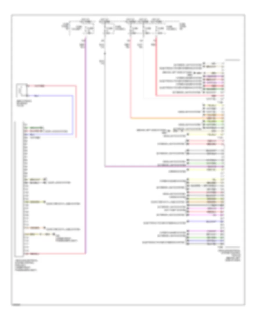 Body Computer Module Wiring Diagram 2 of 2 for Audi Q7 3 6 2010