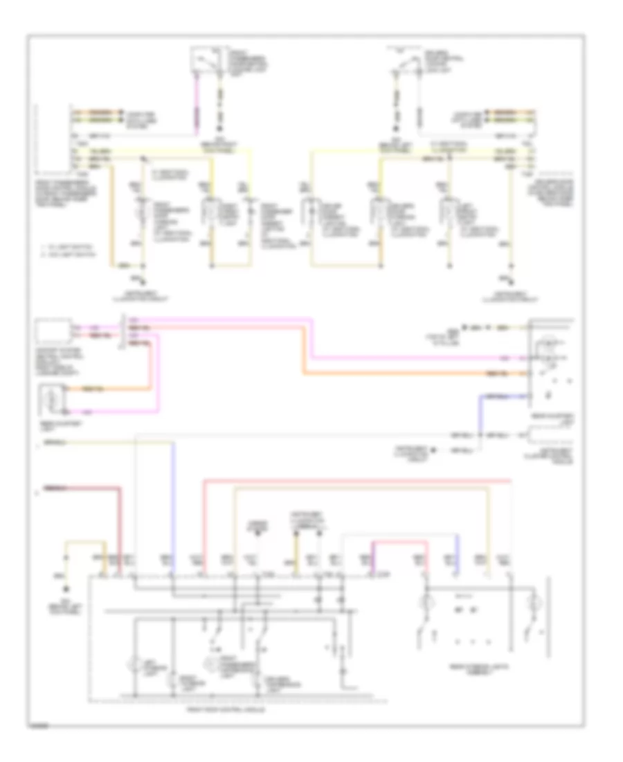 Courtesy Lamps Wiring Diagram (2 of 2) for Audi Q7 3.6 2010