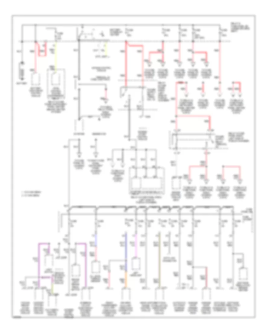 3 0L Turbo Power Distribution Wiring Diagram 1 of 6 for Audi Q7 3 6 2010