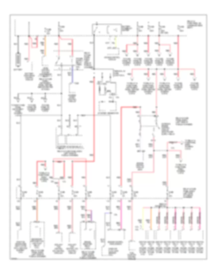 3.6L, Power Distribution Wiring Diagram (1 of 6) for Audi Q7 3.6 2010