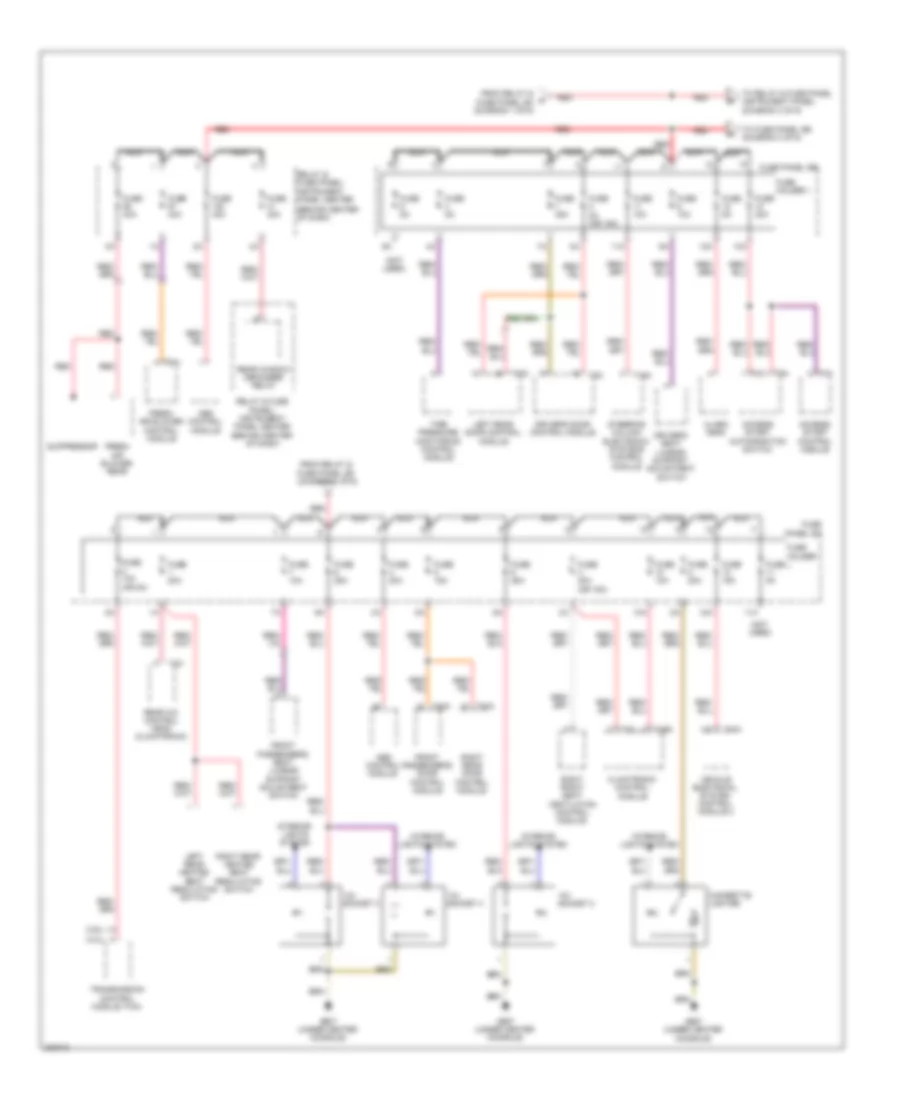 4.2L, Power Distribution Wiring Diagram (2 of 6) for Audi Q7 3.6 2010