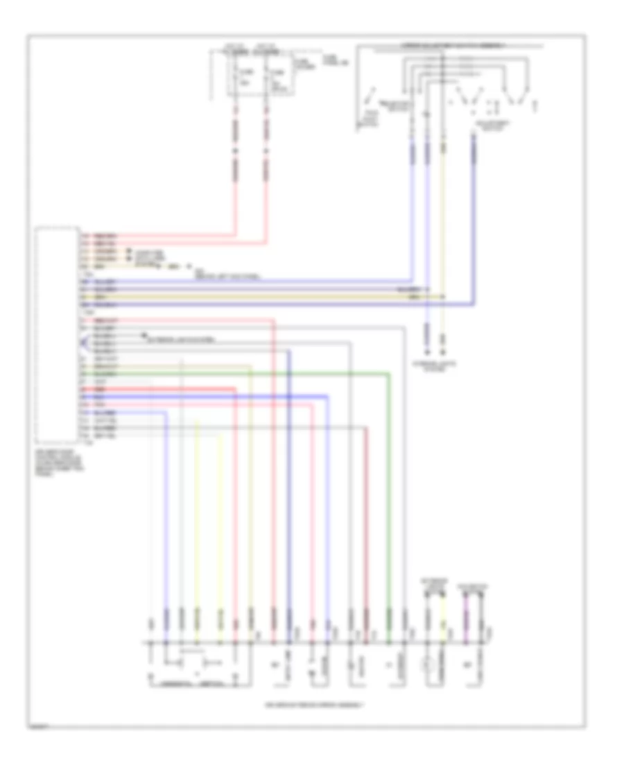 Power Mirrors Wiring Diagram (1 of 2) for Audi Q7 3.6 2010