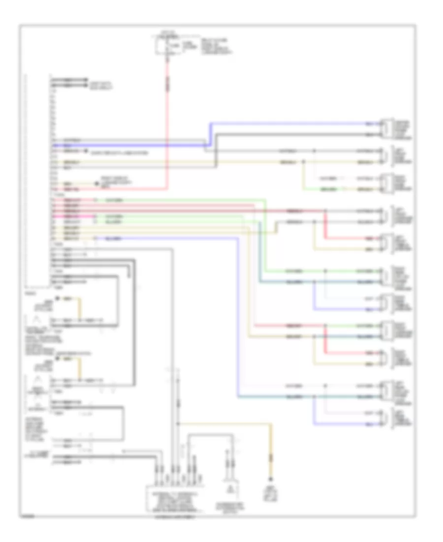 Radio Wiring Diagram, DSP Radio without Bang  Olufsen (1 of 2) for Audi Q7 3.6 2010