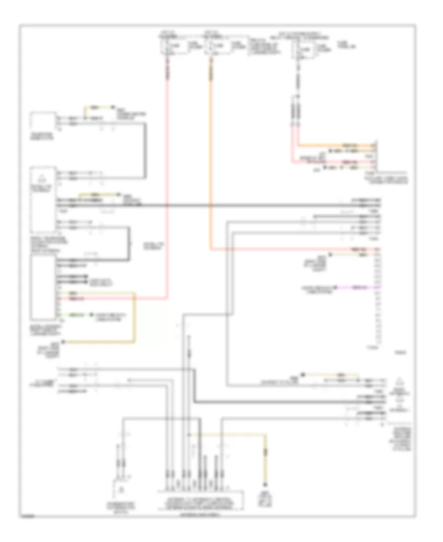 Radio Wiring Diagram, with Bose (2 of 2) for Audi Q7 3.6 2010