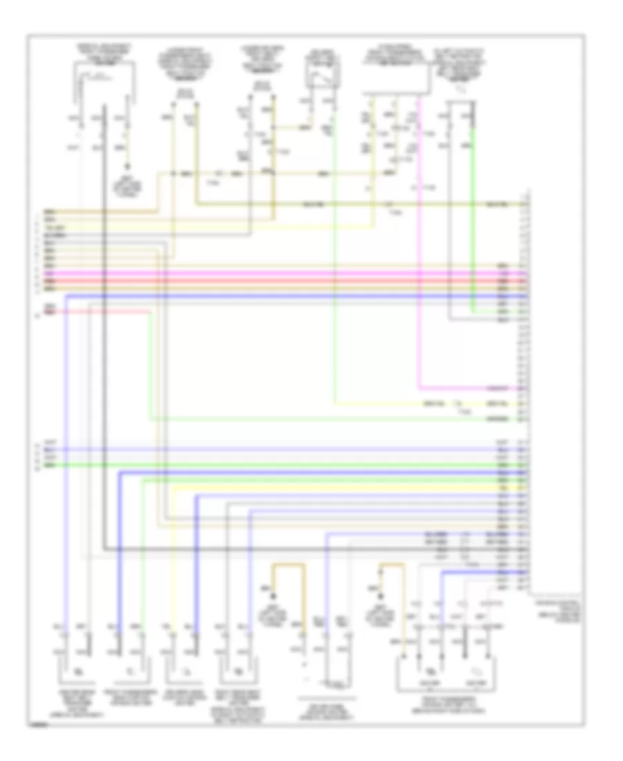 Supplemental Restraints Wiring Diagram 3 of 3 for Audi A4 Premium Plus 2013