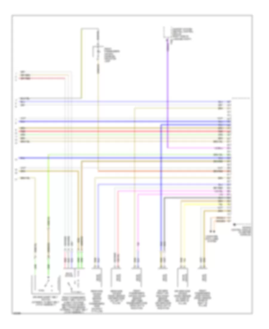 Supplemental Restraints Wiring Diagram 3 of 3 for Audi Q7 4 2 2010