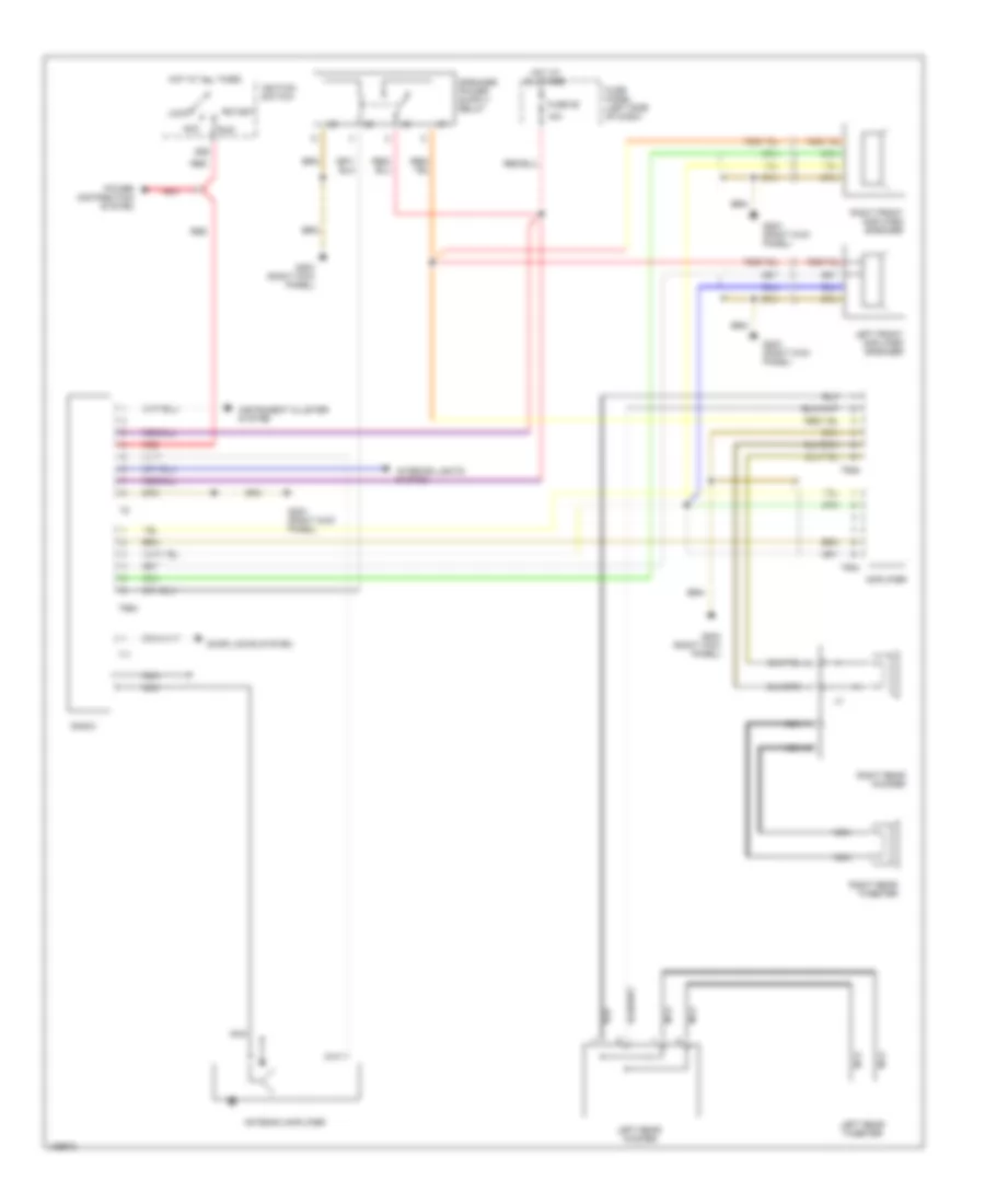 Radio Wiring Diagram, Wagon with Bose for Audi A6 1997