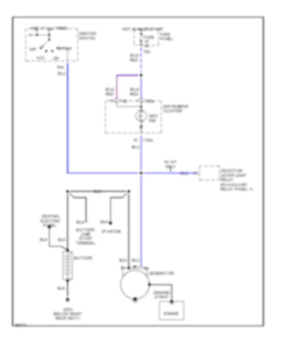Charging Wiring Diagram for Audi A6 1997