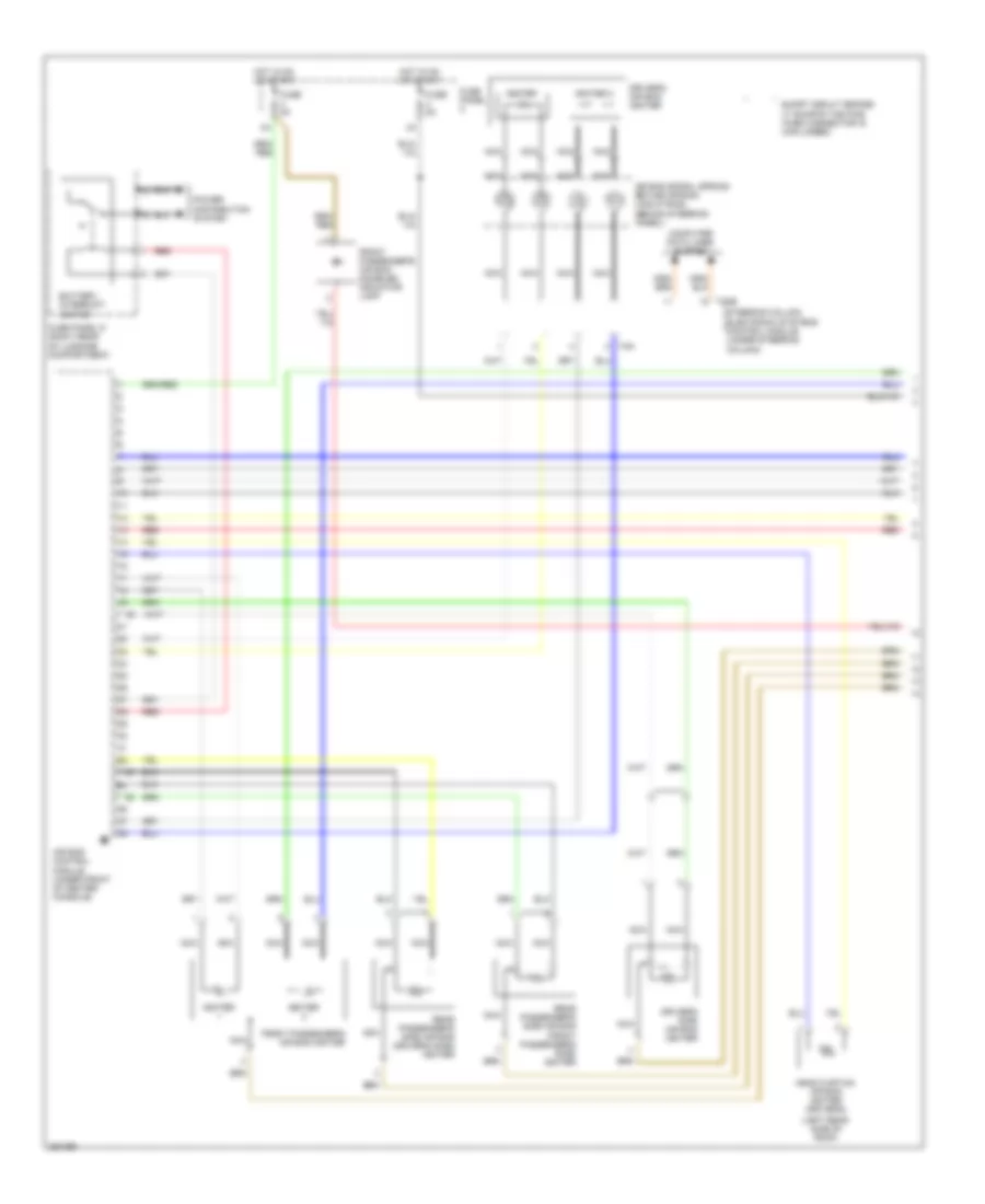 Supplemental Restraints Wiring Diagram 1 of 3 for Audi A3 2008