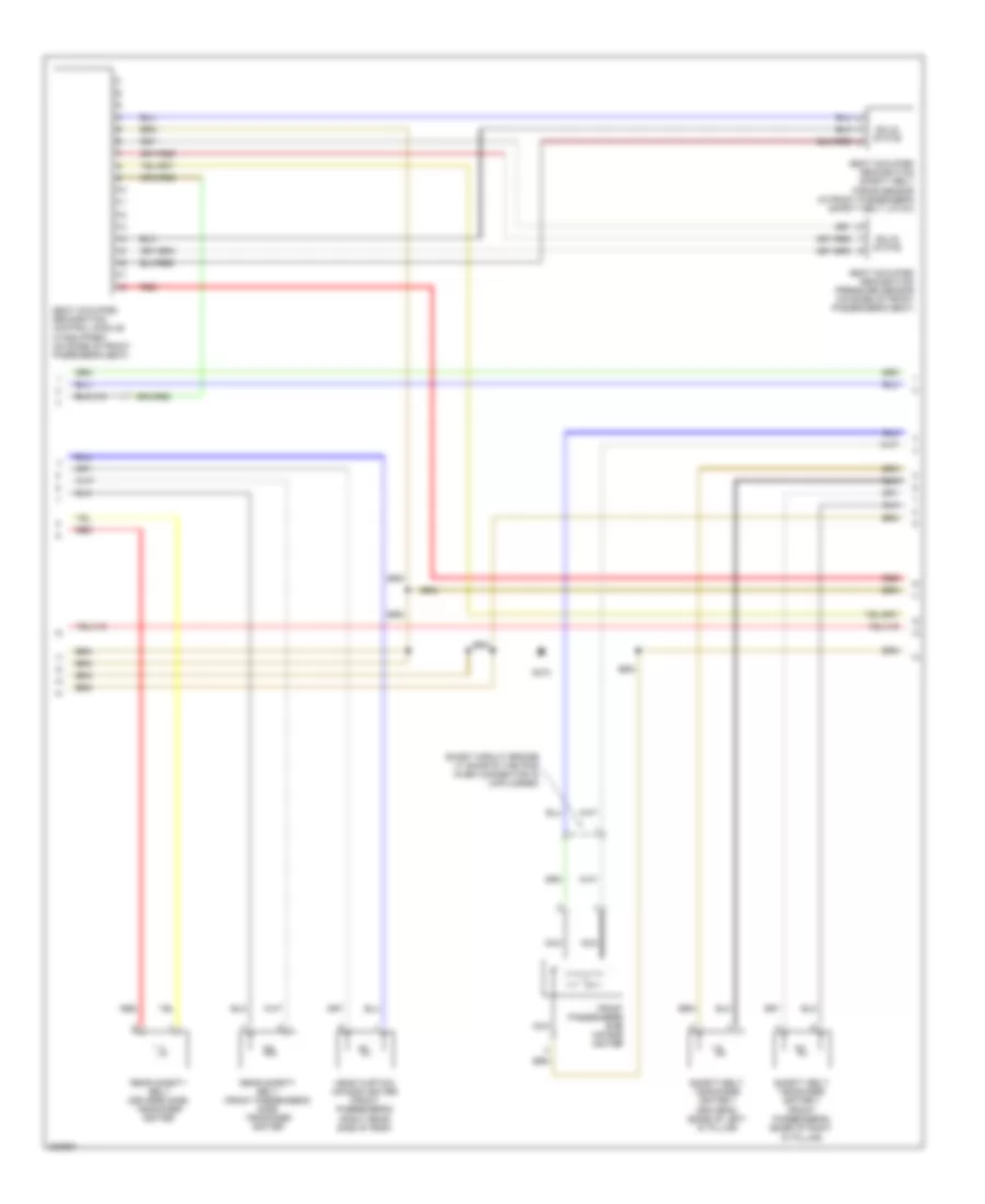 Supplemental Restraints Wiring Diagram 2 of 3 for Audi A3 2008