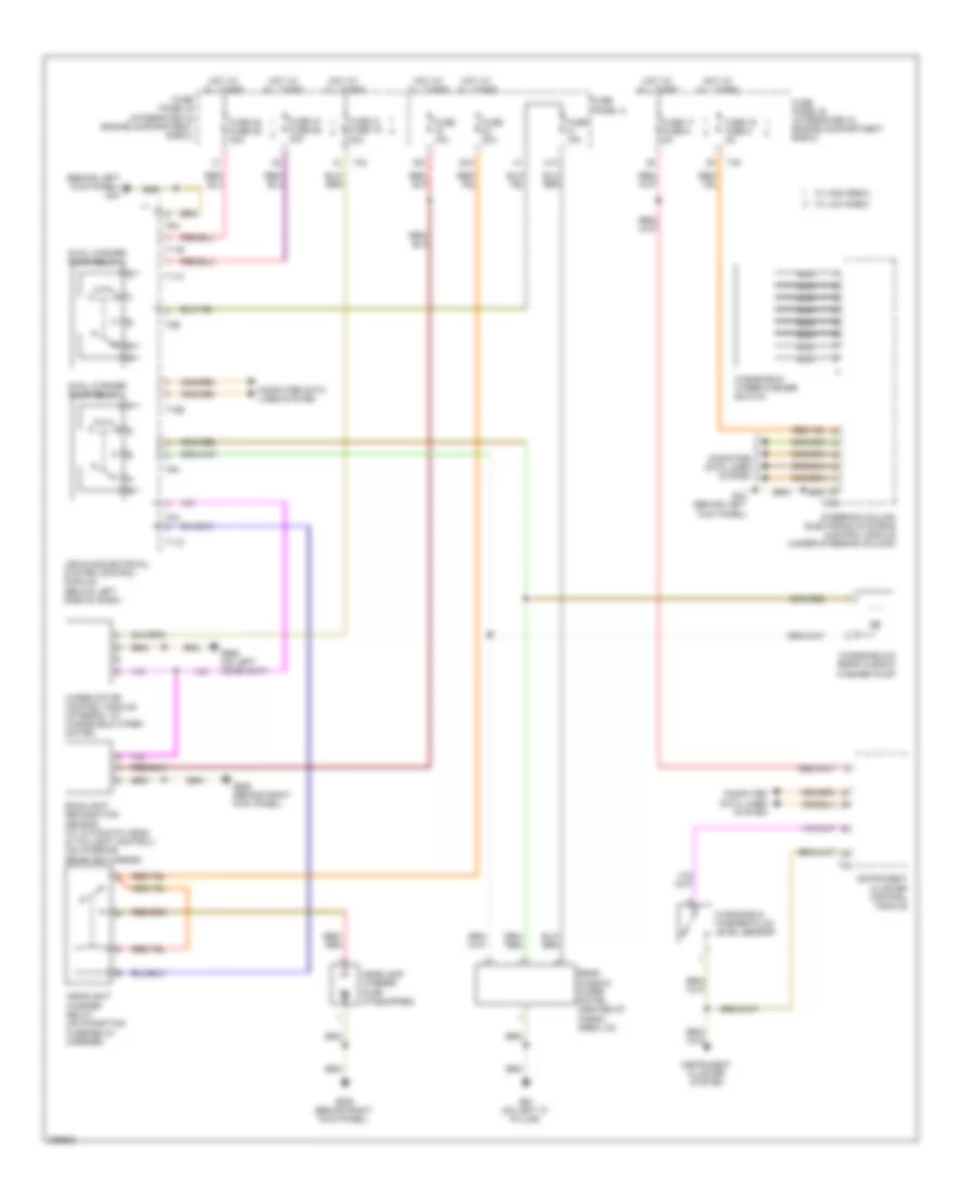 WiperWasher Wiring Diagram, Early Production for Audi A3 2008