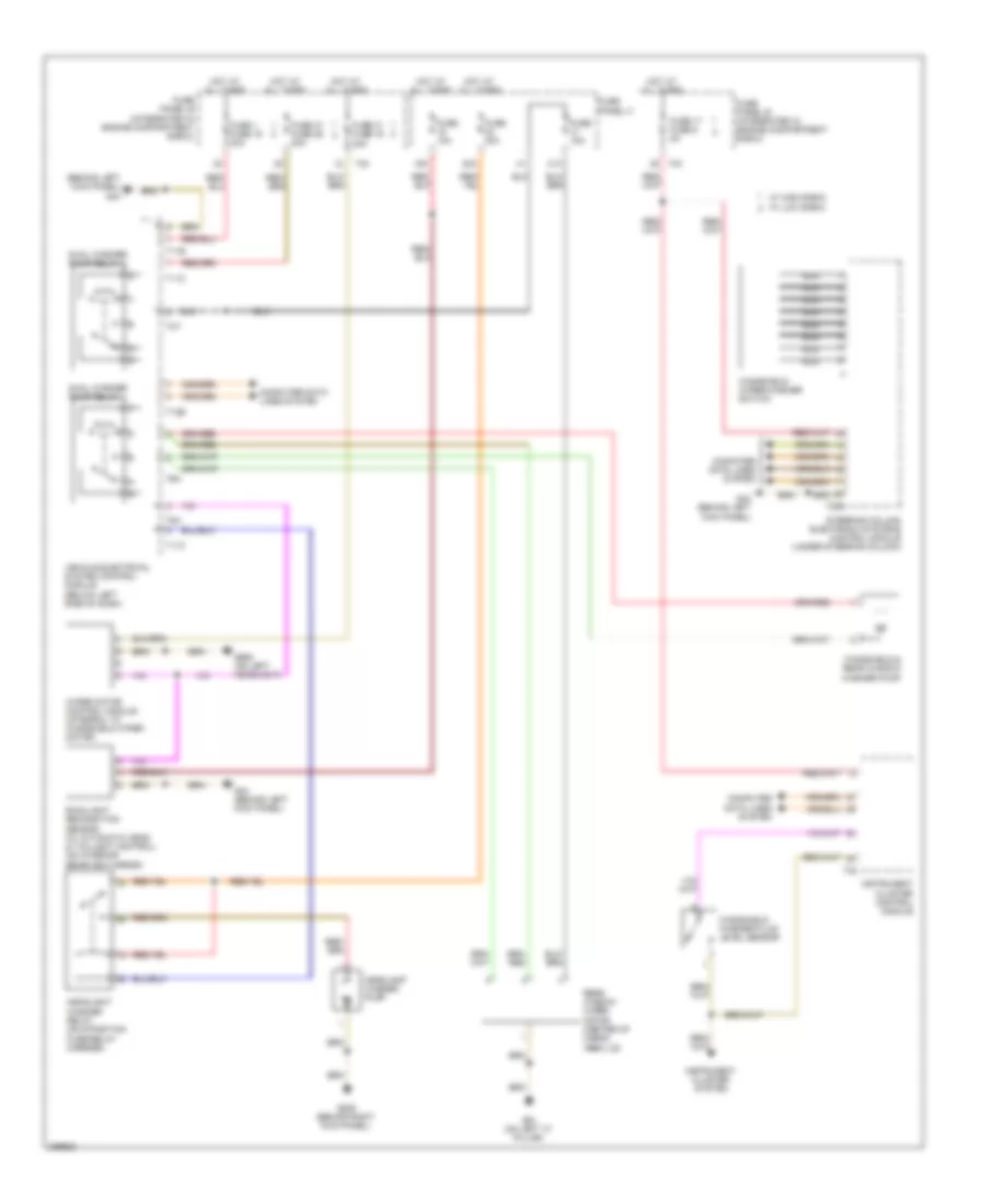 Wiper Washer Wiring Diagram Late Production for Audi A3 2008