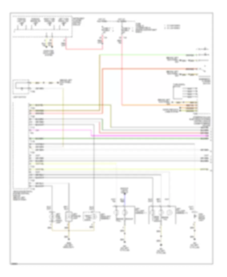 Exterior Lamps Wiring Diagram Early Production 1 of 2 for Audi A3 2008