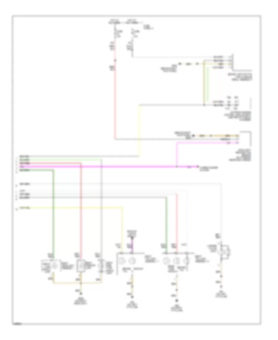 Exterior Lamps Wiring Diagram, Early Production (2 of 2) for Audi A3 2008