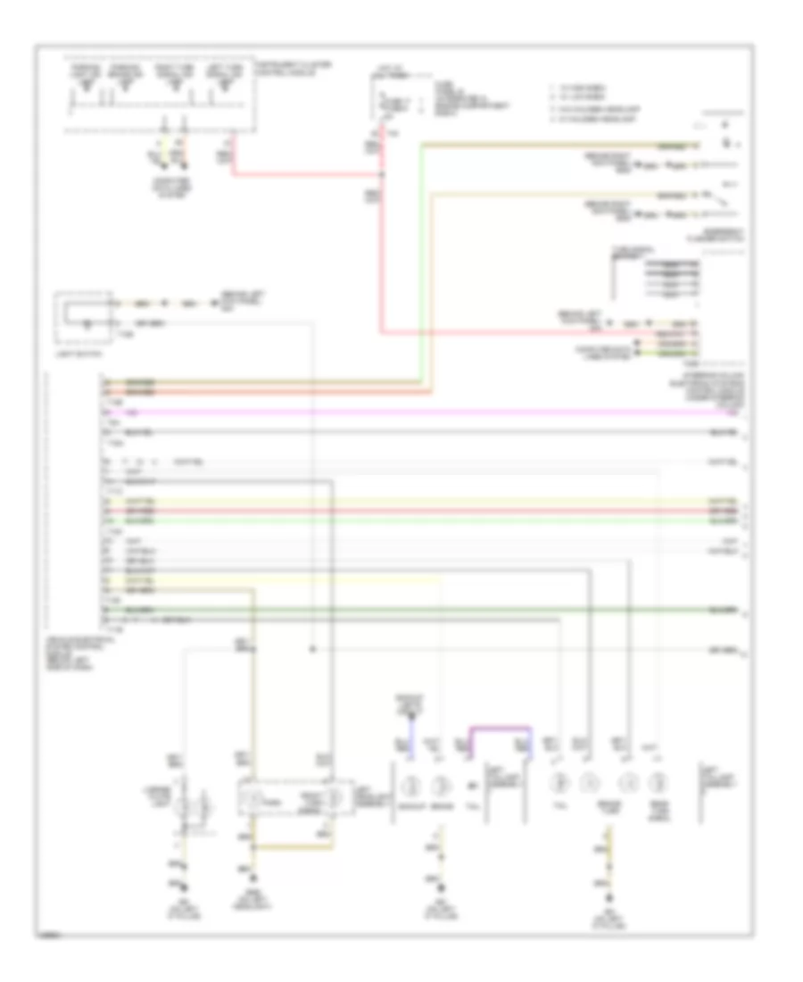 Exterior Lamps Wiring Diagram, Late Production (1 of 2) for Audi A3 2008