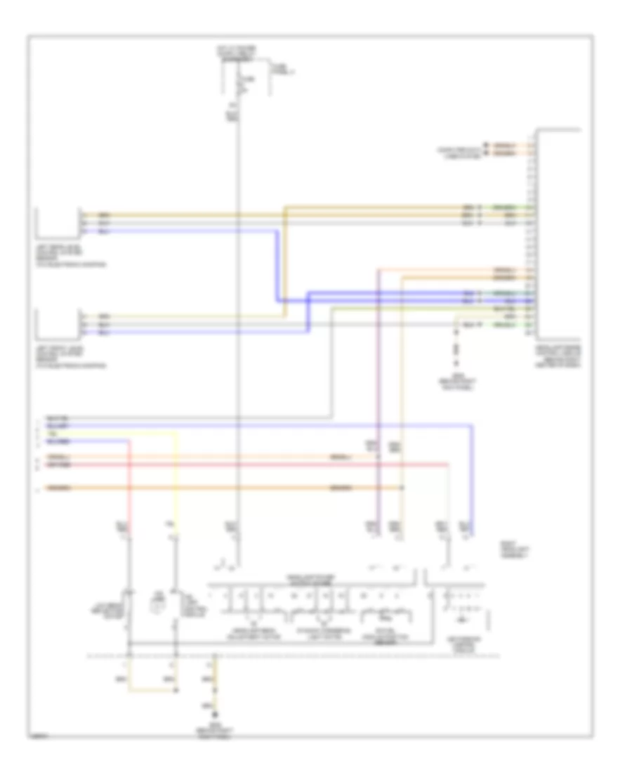 Headlights Wiring Diagram, Late Production with Bi-Xenon  Cornering Headlights (2 of 2) for Audi A3 2008