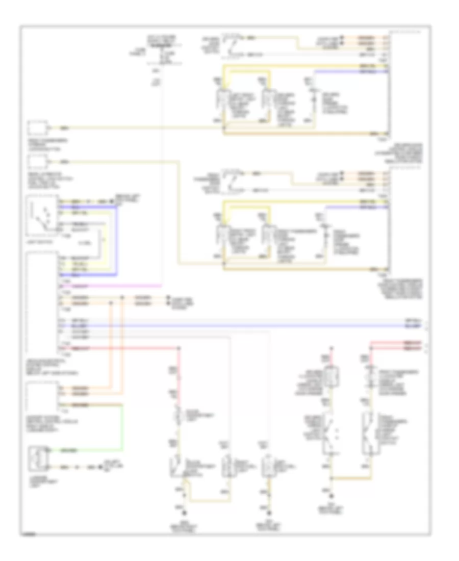 Courtesy Lamps Wiring Diagram Early Production 1 of 2 for Audi A3 2008